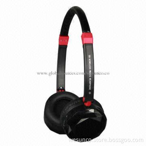 Crystal TF card headphone with FM radio